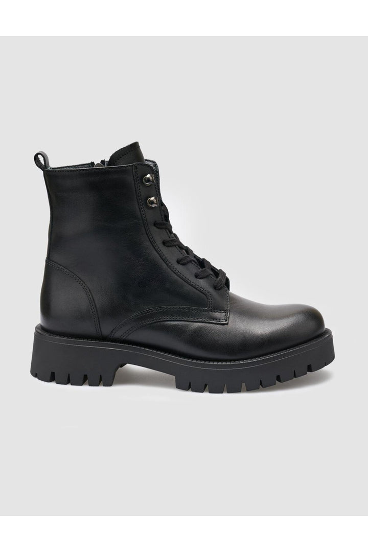 Cabani Shoes %100 Cuir véritable Bottes noires pour femmes - Multicolore