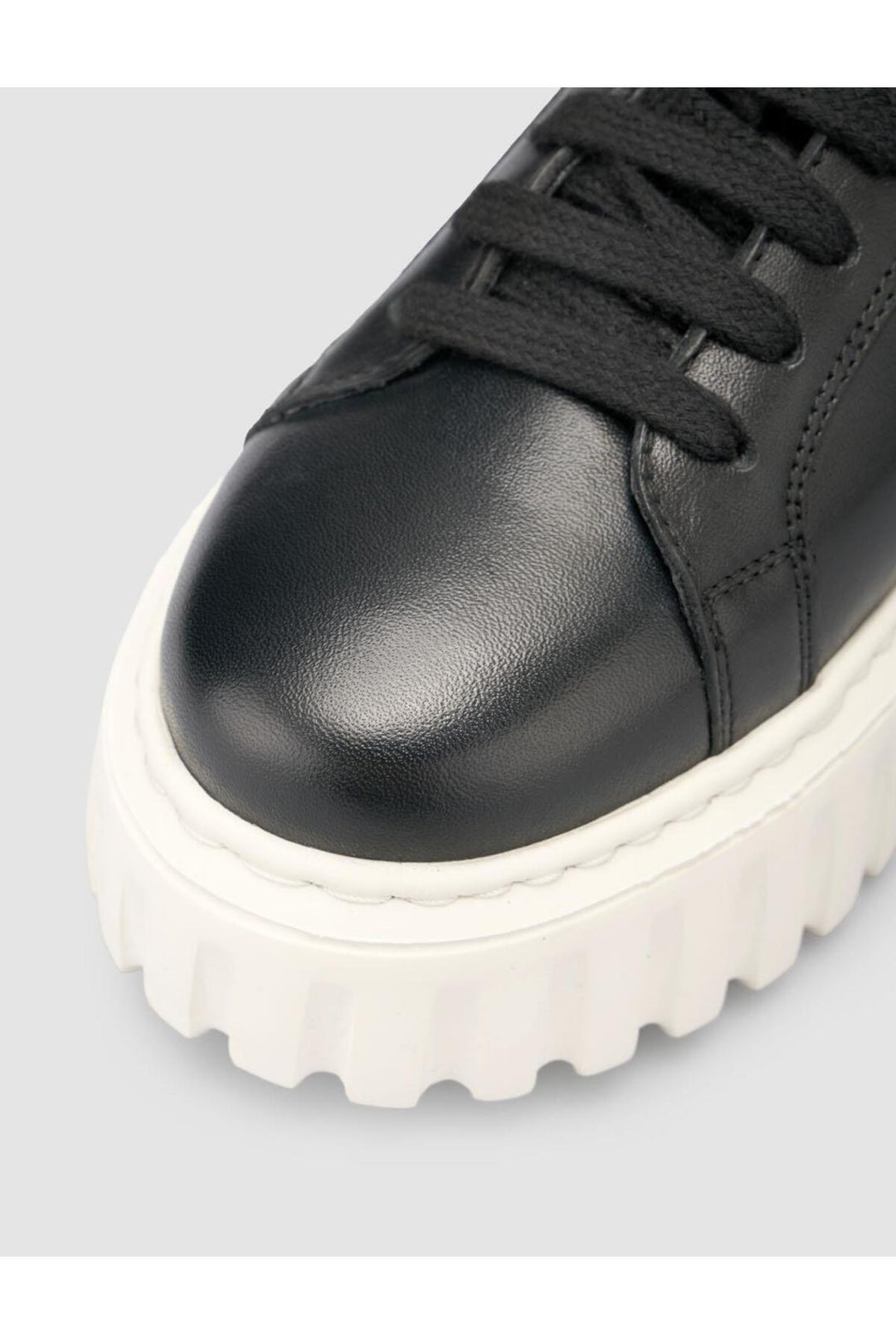 Cabani Shoes MonaMae 100% Cuir Véritable Baskets Femme Noires - Multicolore