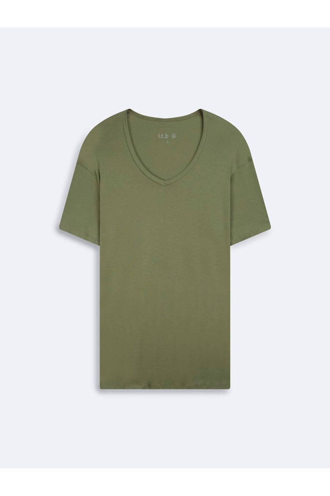 LTB T-shirt Basic Vert Col V - Vert