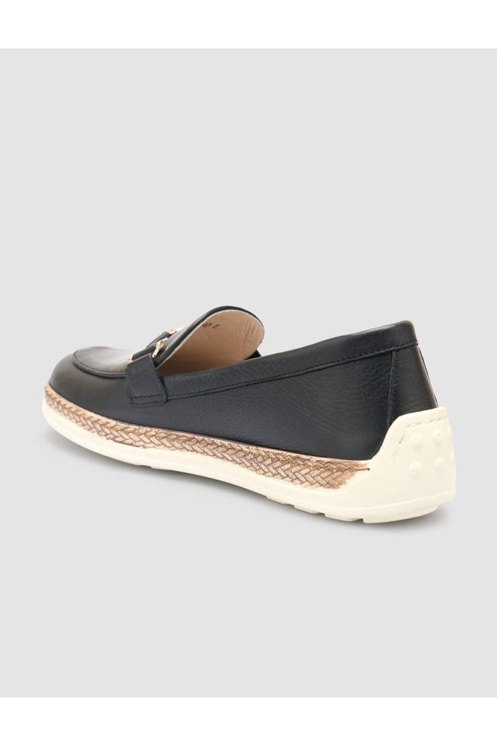 Cabani Shoes %100 Cuir Véritable Mocassins Femme Noir - Noir