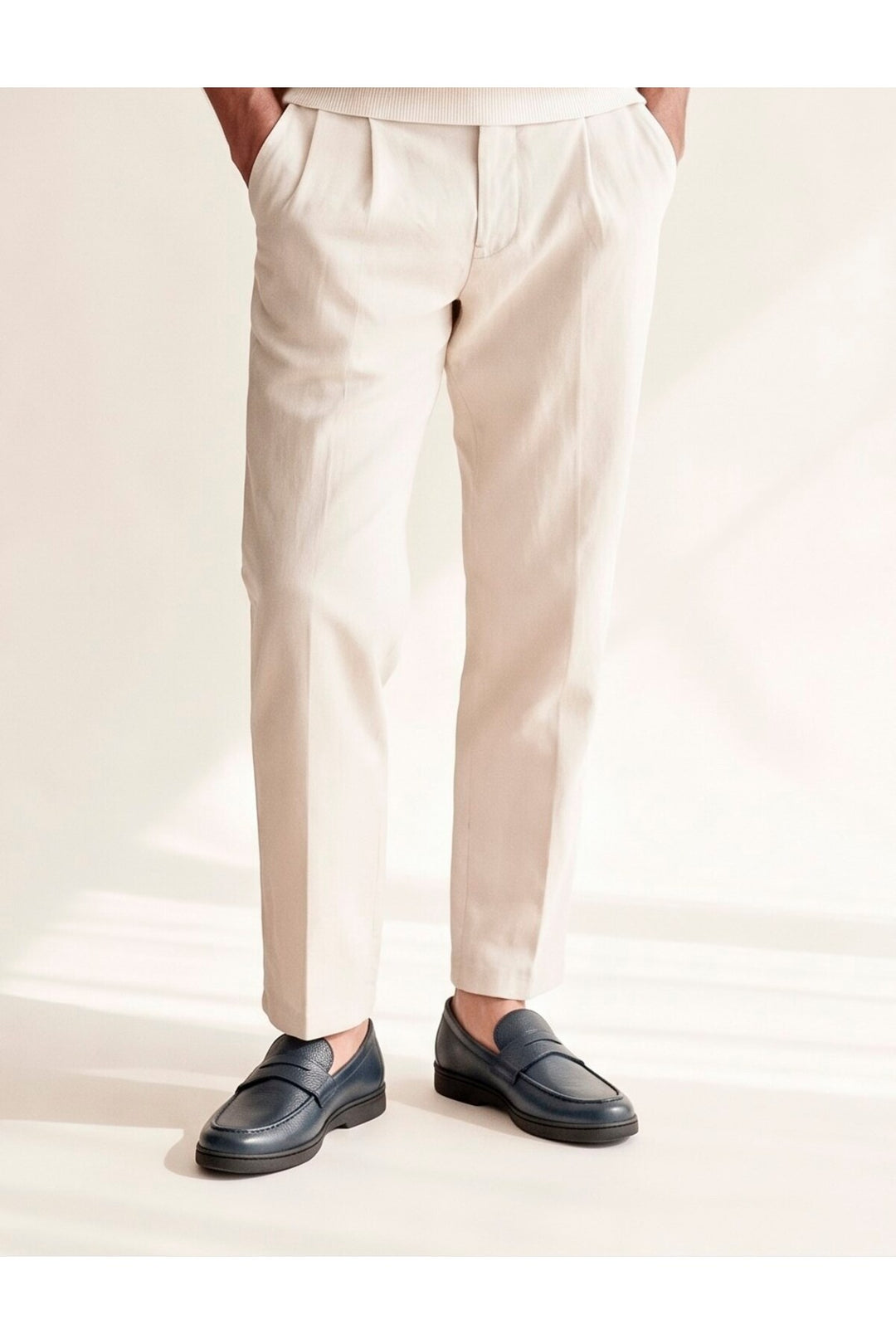 Cabani Shoes Chaussures Loafer en Cuir Véritable pour Homme Bleu marine - Bleu marine