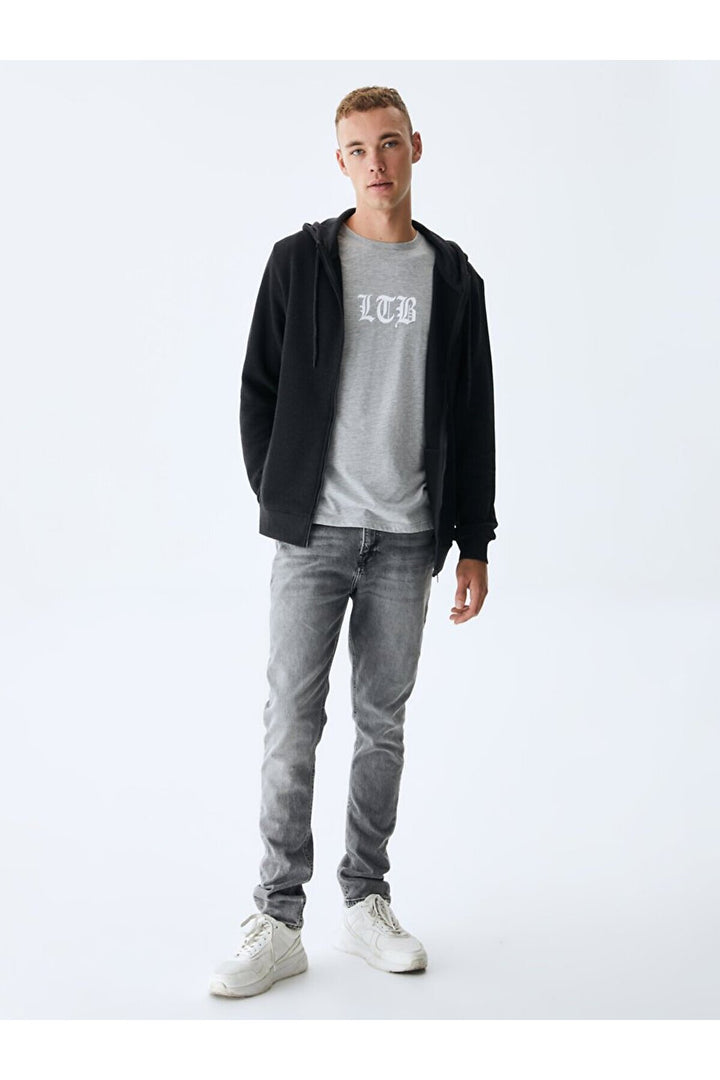 LTB Sweat-shirt zippé à capuche anthracite