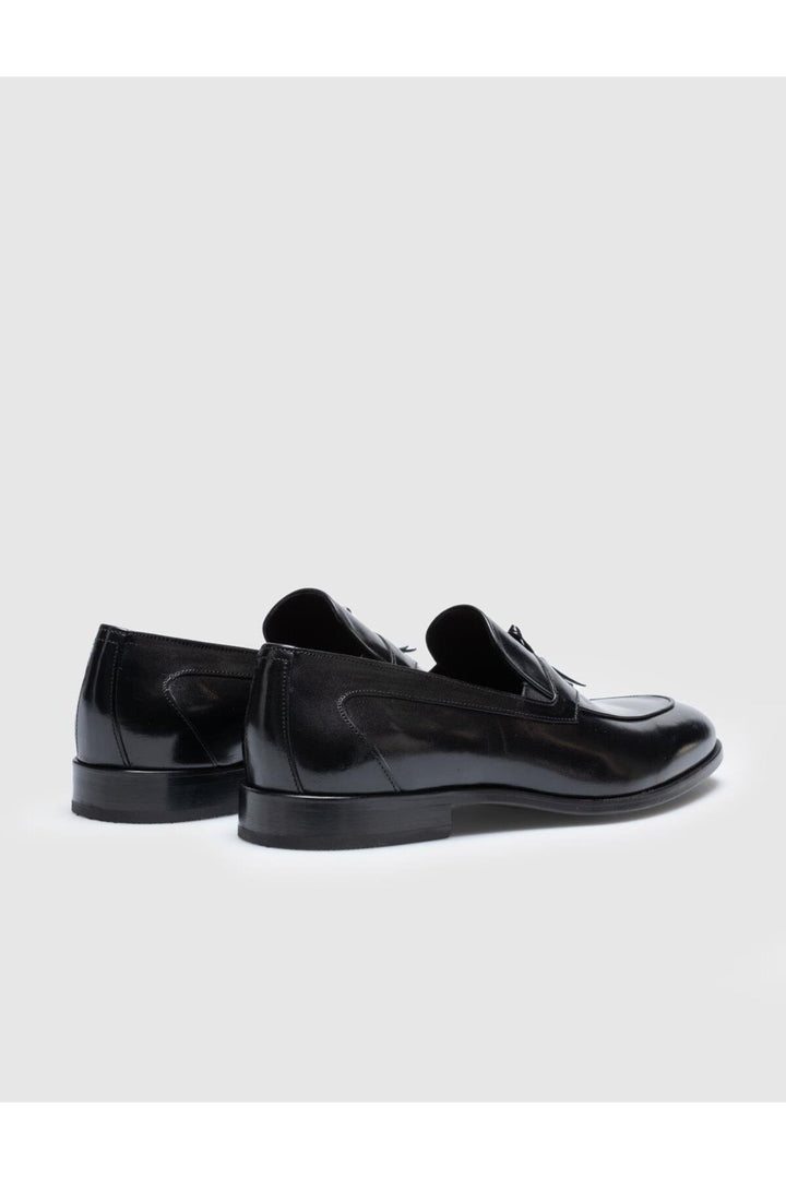 Cabani Shoes Chaussures classiques pour hommes en cuir véritable noires - Multicolore