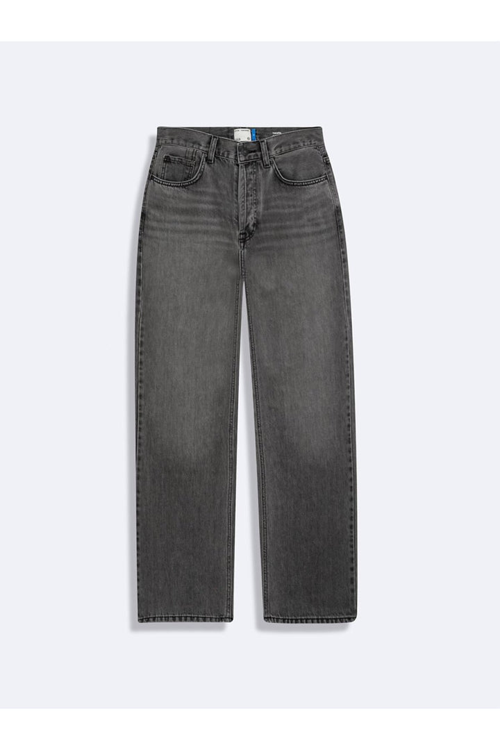 LTB Pantalon en jean bleu taille haute jambes droites Vanetta