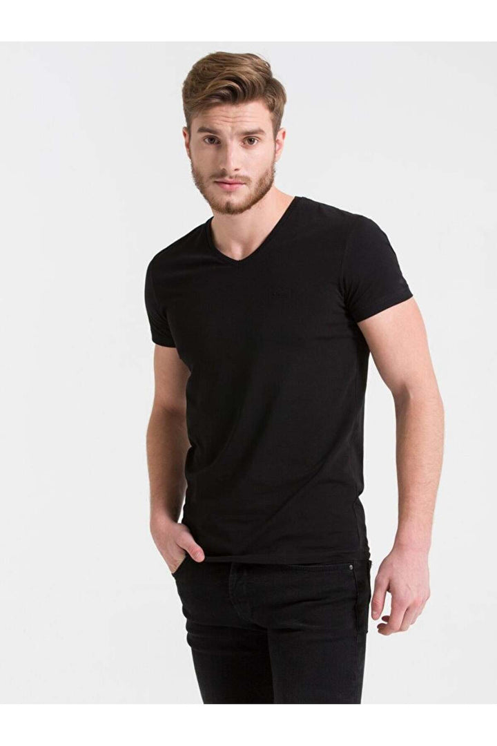 LTB T-shirt à manches courtes avec col en V et manches courtes ASYON-X pour femme 1224800406089