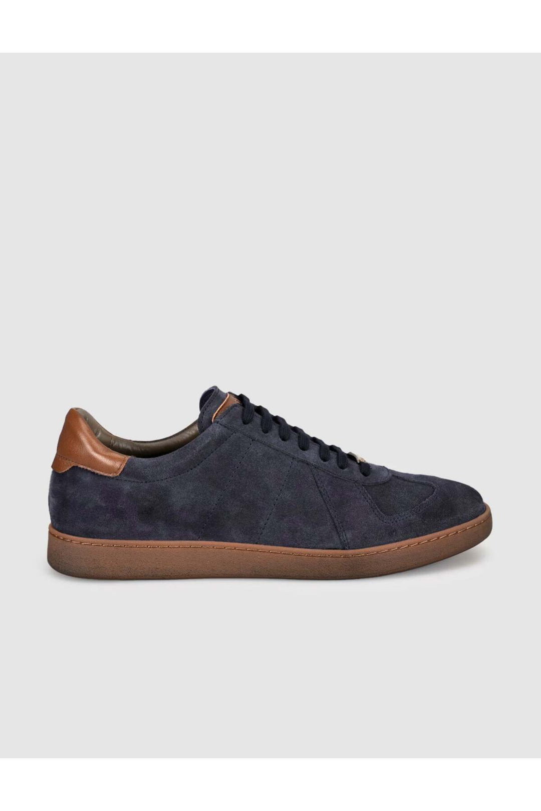 Cabani Shoes Chaussures de sport pour hommes en cuir véritable suédé bleu marine - Bleu marine