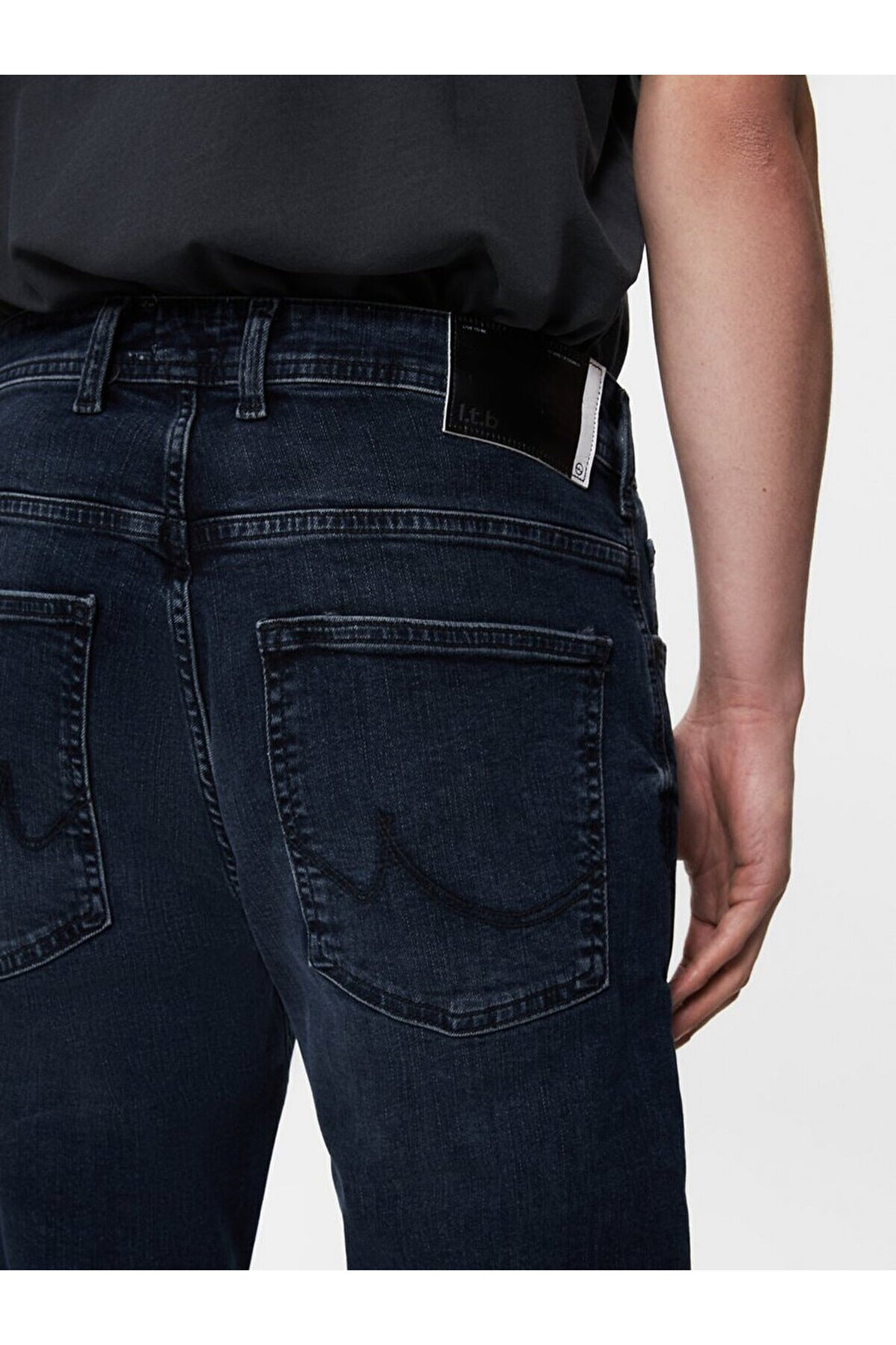 LTB Pantalon en jean à taille moyenne uni Paul P