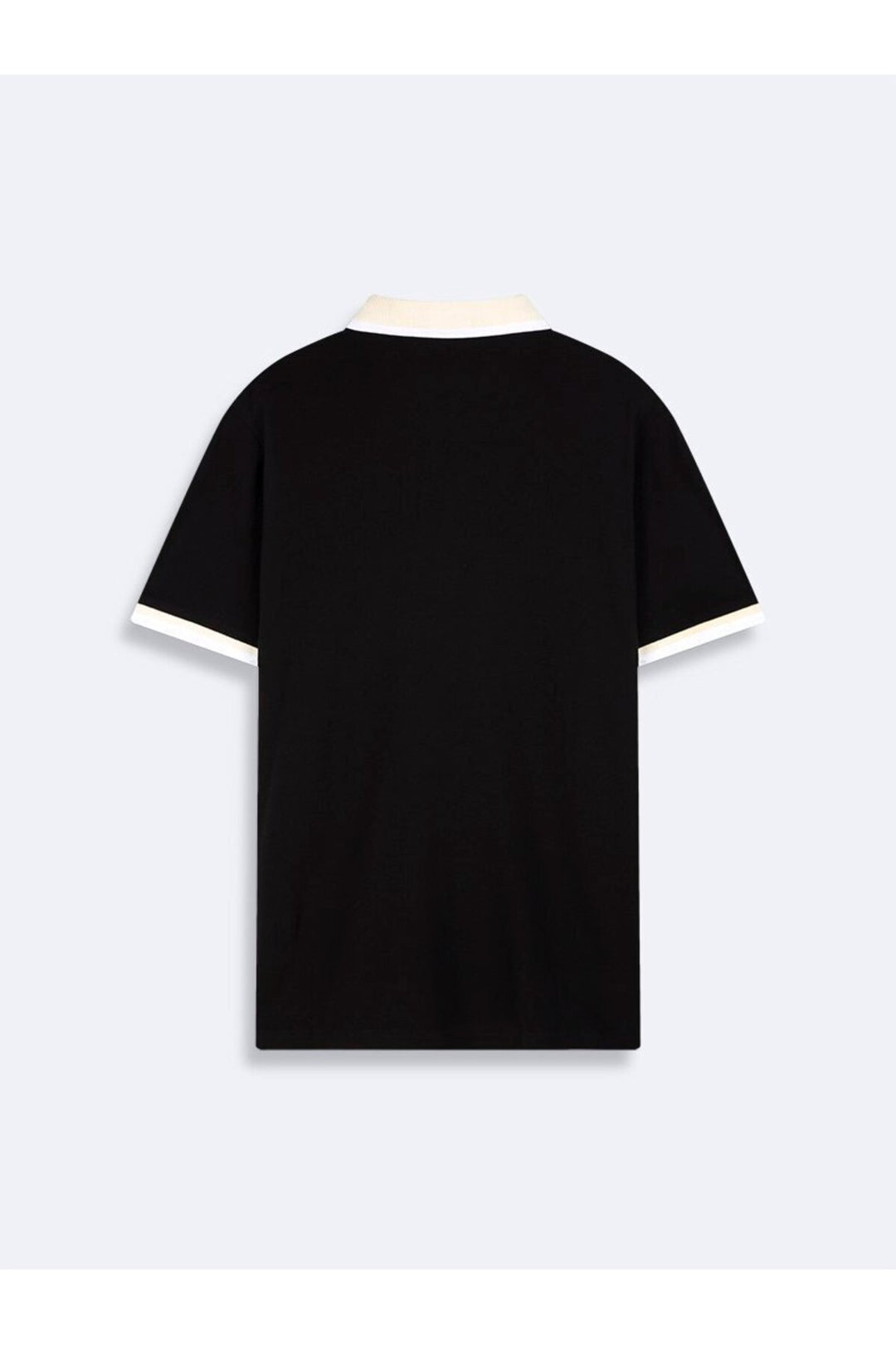 LTB T-shirt noir en piqué avec détails contrastés - Noir