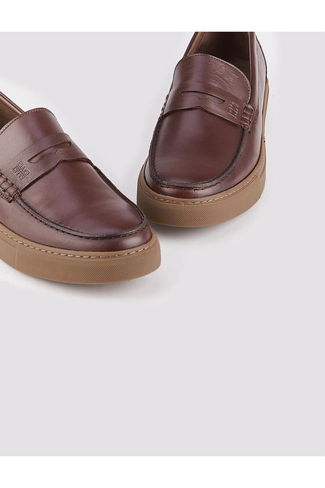 Cabani Shoes Chaussures Loafer En Cuir Véritable Marron D'hiver Pour Hommes - Multicolore