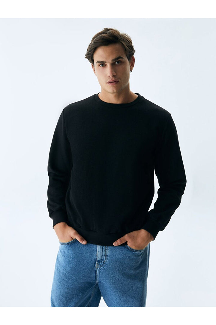 LTB Sweat noir à col rond