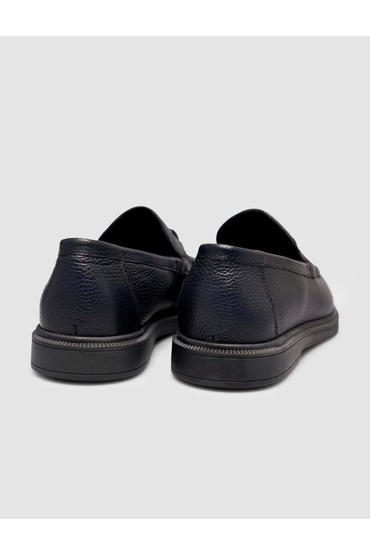 Cabani Shoes Chaussures Loafer pour hommes en cuir véritable Bleu marine - Bleu marine