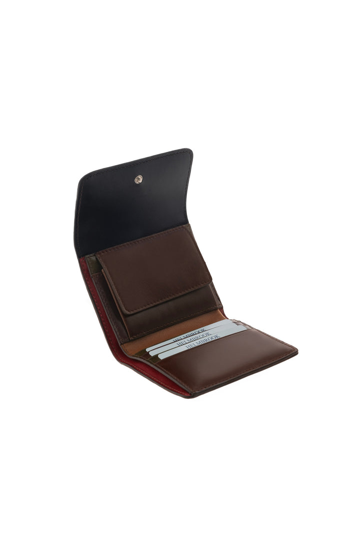 helmbrook Grand portefeuille pour femme Eleanor en cuir véritable Black-taba avec fermeture à glissière fabriquée à la main Rfid Protégé Couvercle Fermeture Éclair