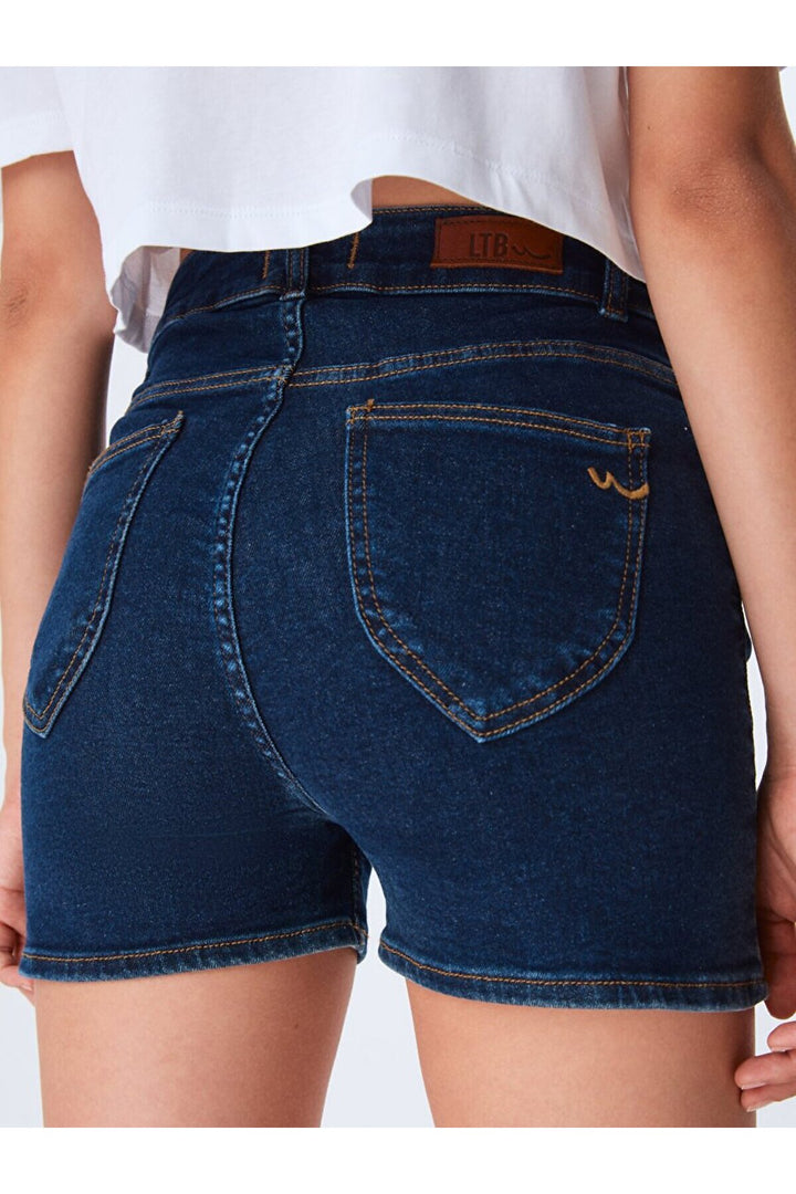 LTB Short en jean taille haute Lariss