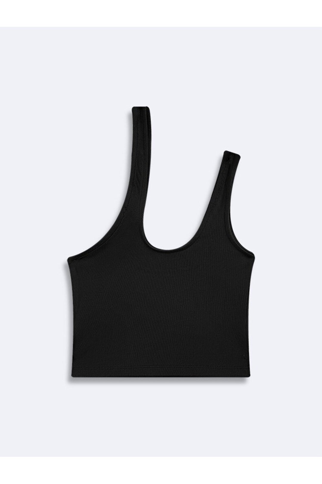 LTB Débardeur Crop à Col U Asymétrique à Une Épaule Noir - Noir