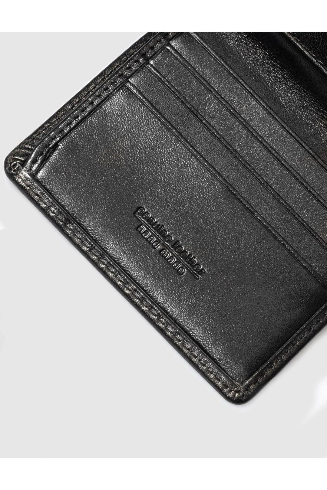Cabani Shoes Portefeuille en cuir véritable pour homme - Noir