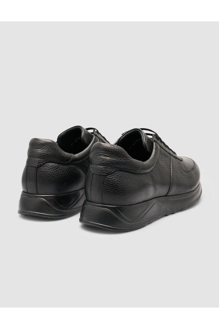 Cabani Shoes Peraren Baskets de sport en cuir texturé noir 100% - Noir