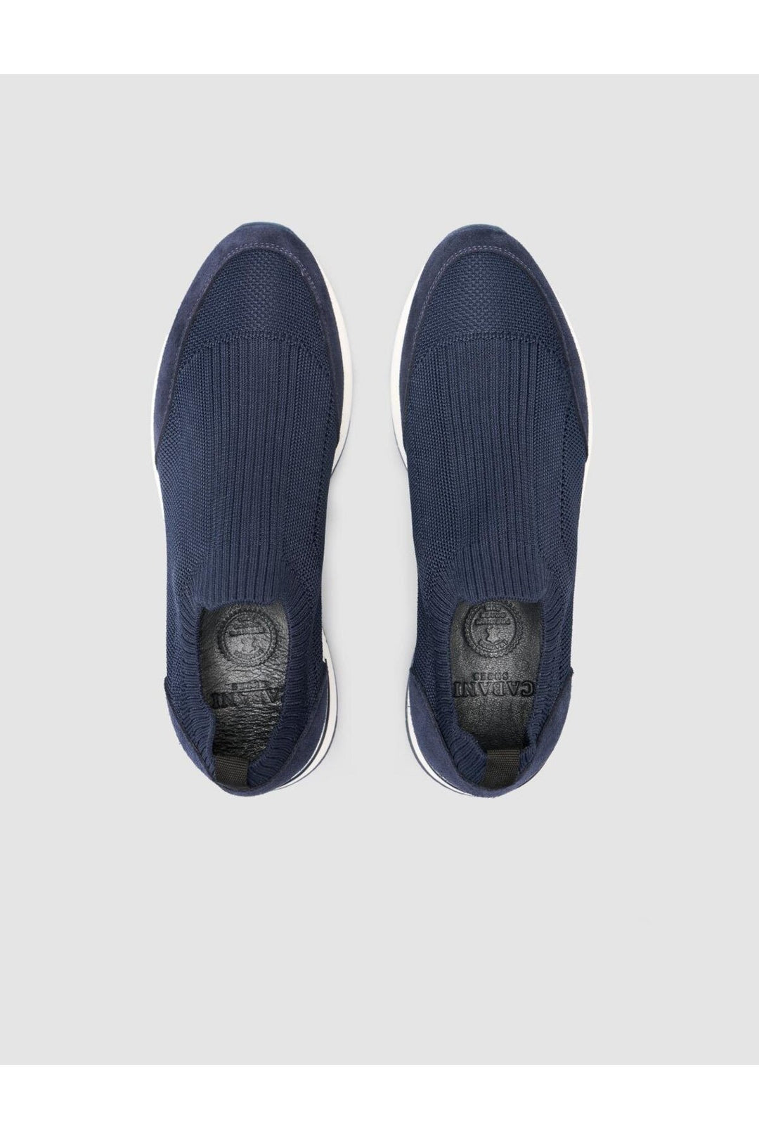 Cabani Shoes Chaussures de sport pour hommes en tricot Bleu marine - Bleu marine