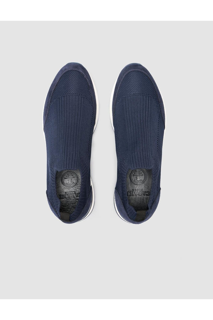 Cabani Shoes Chaussures de sport pour hommes en tricot Bleu marine - Bleu marine