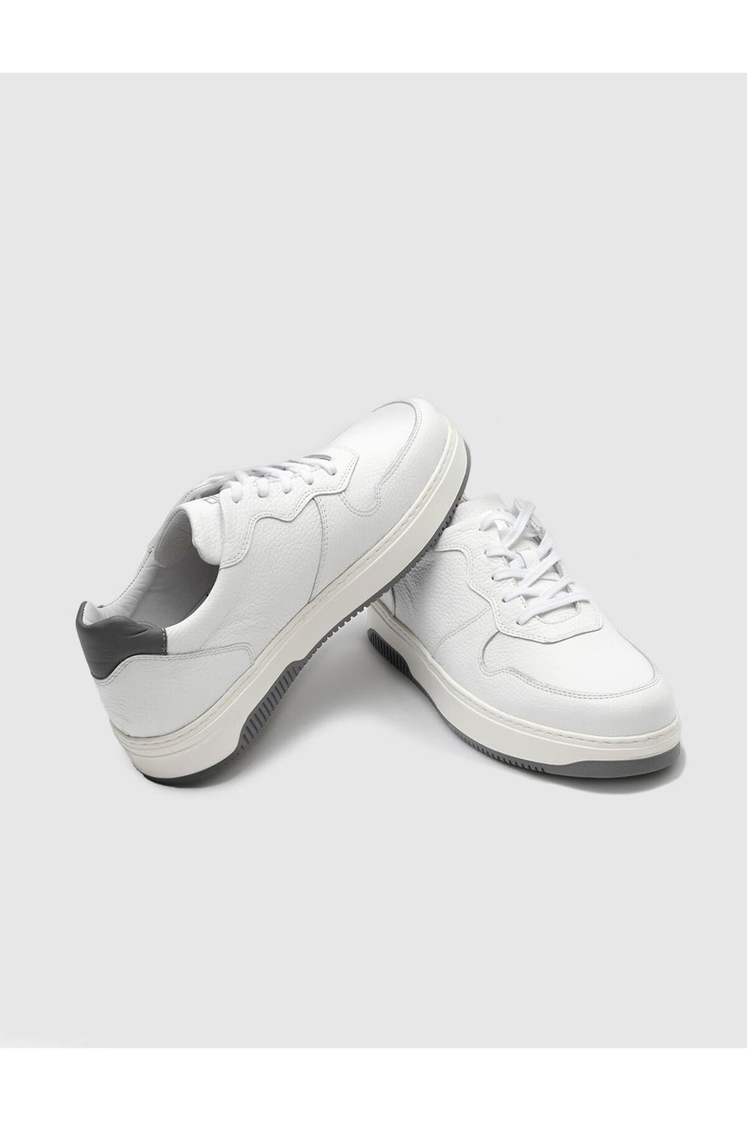Cabani Shoes Chaussures de sport pour hommes en cuir véritable blanches à lacets d'hiver - Blanc