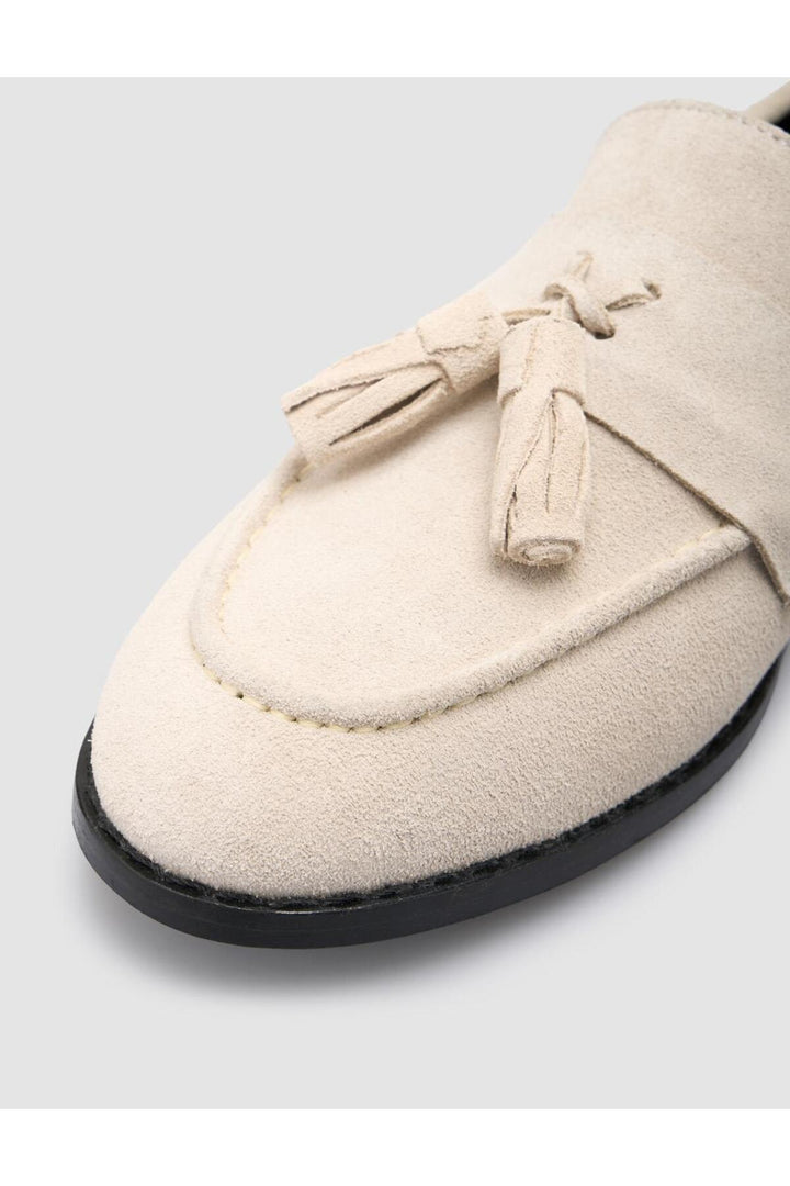 Cabani Shoes %100 Cuir véritable Mocassins en suède beige pour femmes - Beige