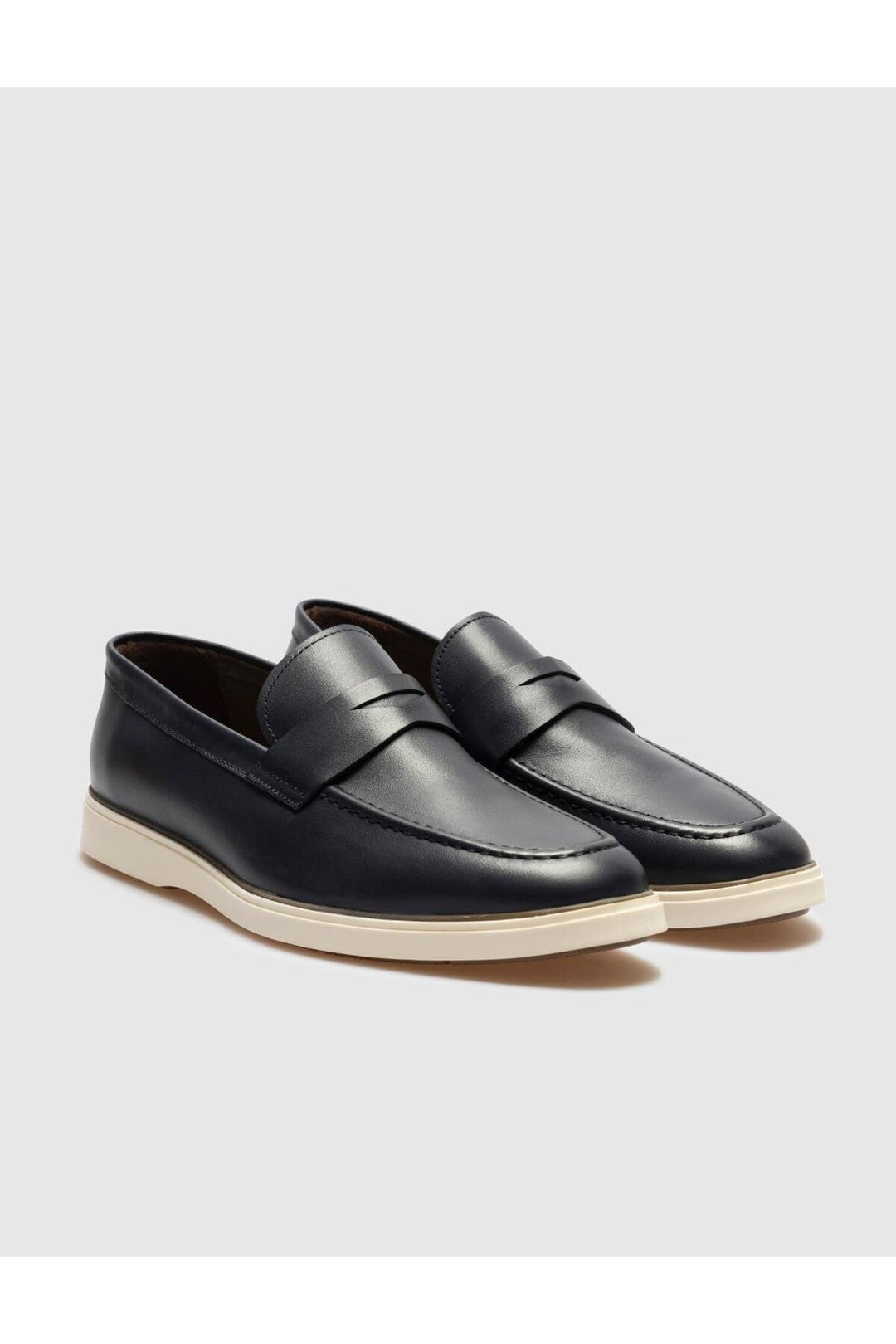 Cabani Shoes Chaussures de ville pour hommes en cuir véritable bleu marine - Bleu marine