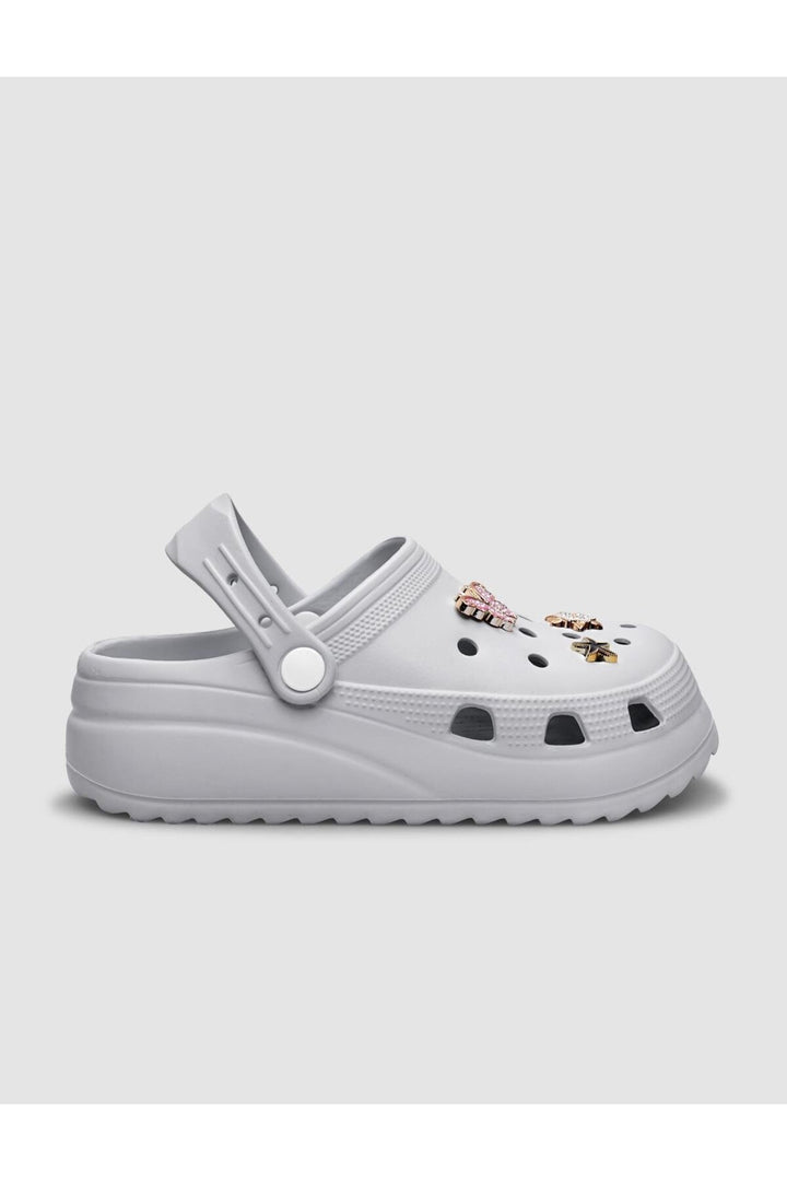 Cabani Shoes Snx Sandales Eva Femme Détails Pierre Gris Clair - Gris clair
