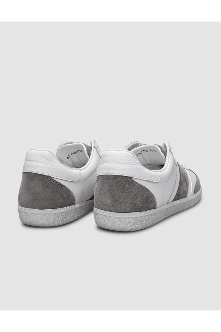 Cabani Shoes %100 Cuir véritable Baskets blanches à lacets pour hommes - Blanc