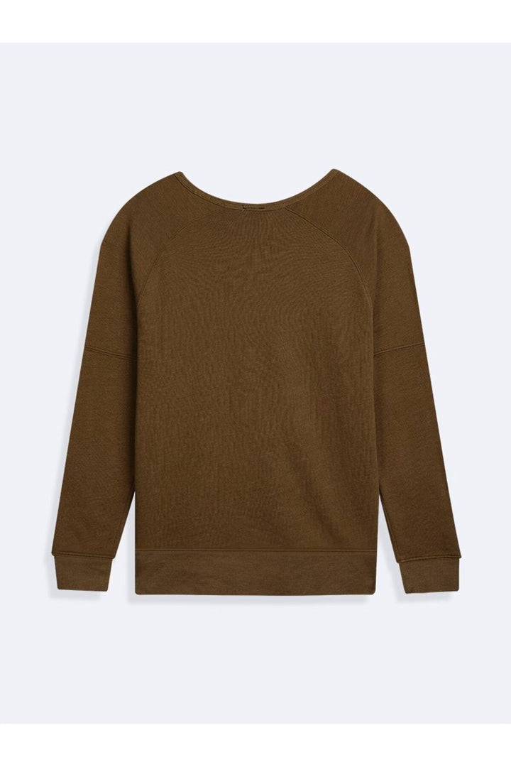 LTB Sweatshirt basique vert à manches raglan - Vert