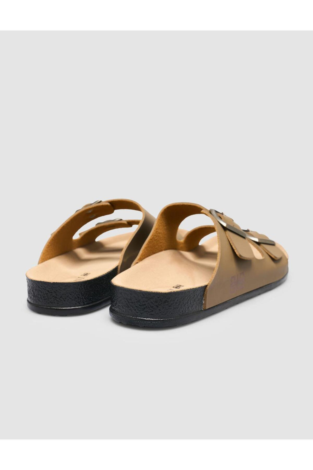 Cabani Shoes Sandale pour homme en vison avec détail de boucle - Vison