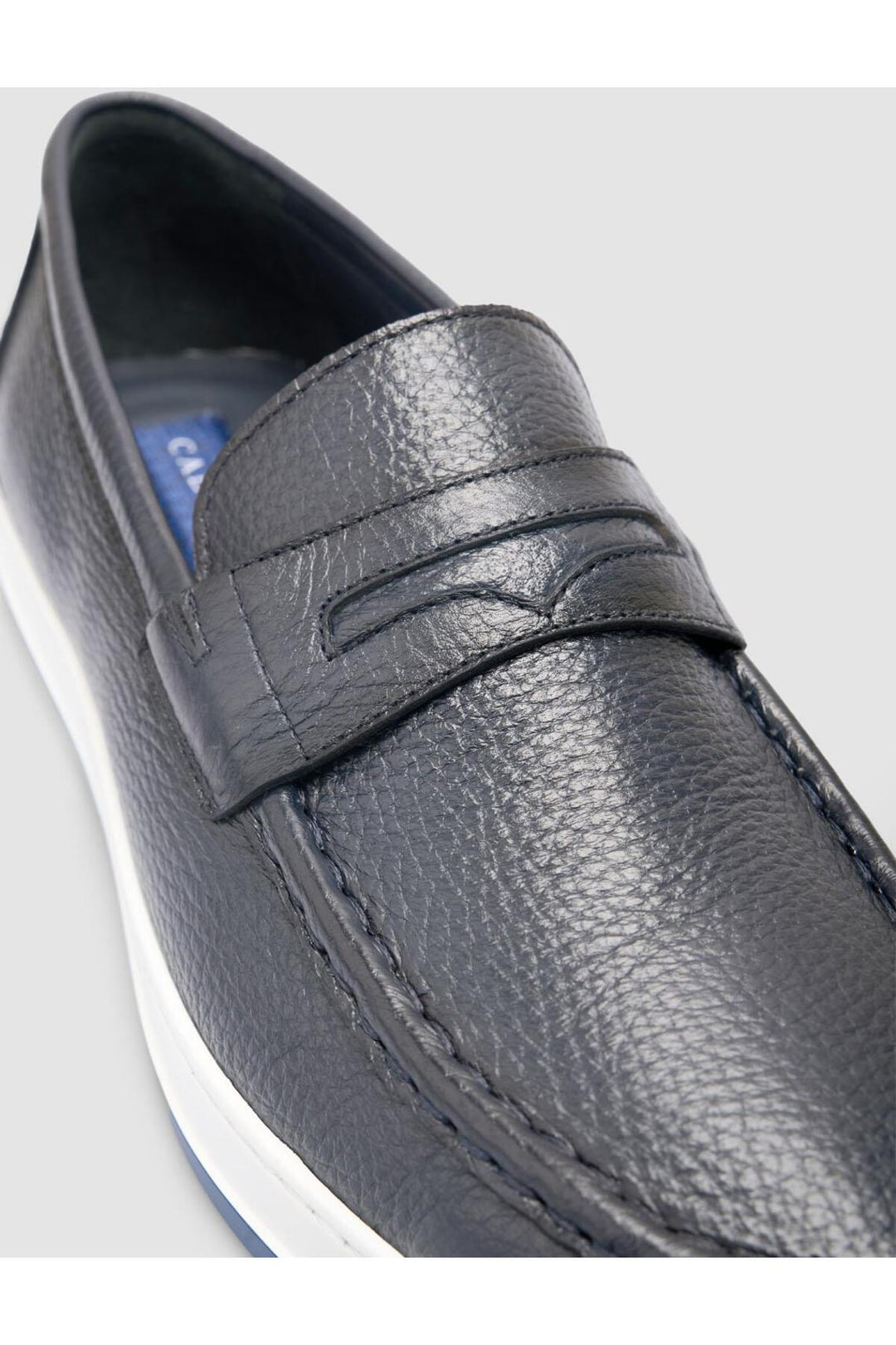 Cabani Shoes %100 Cuir Véritable Mocassins Pour Hommes Bleu marine - Bleu marine