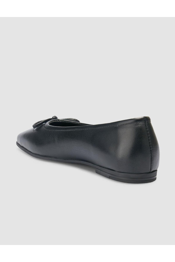Cabani Shoes %100 Cuir Véritable Ballerines Noires pour Femmes - Multicolore
