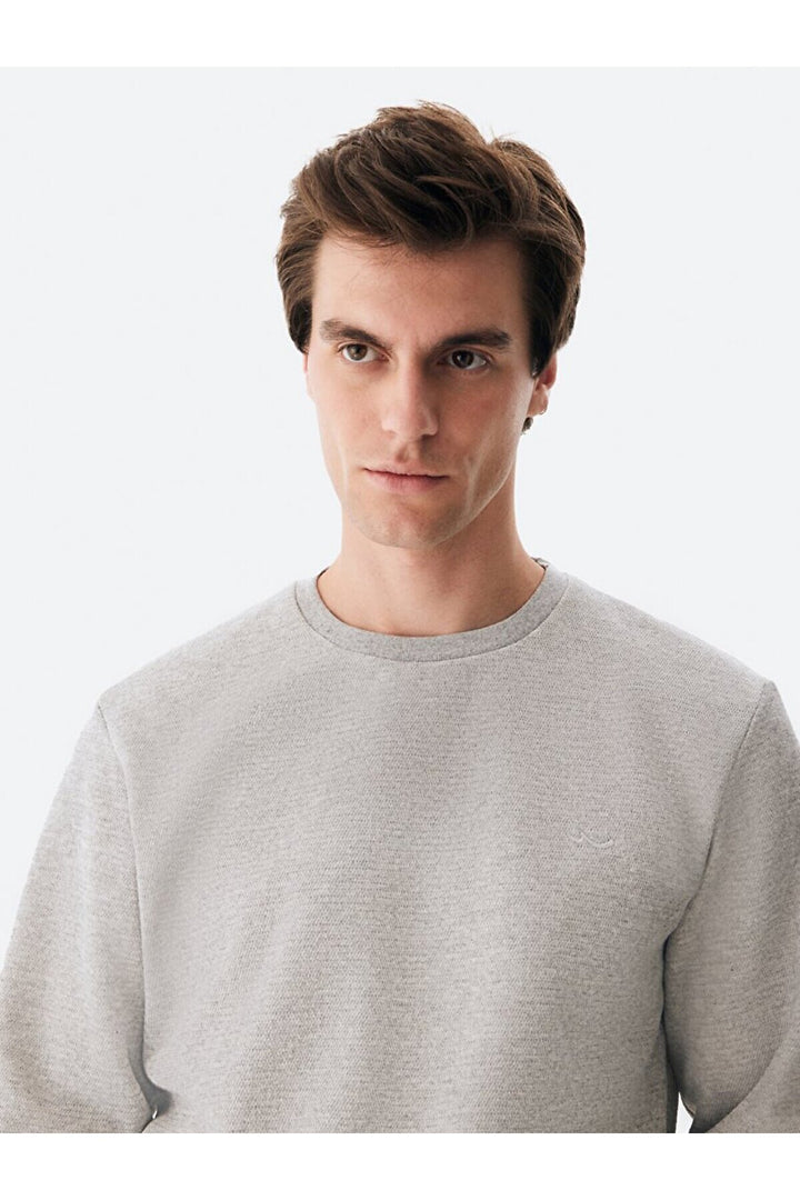 LTB Sweat gris à col rond
