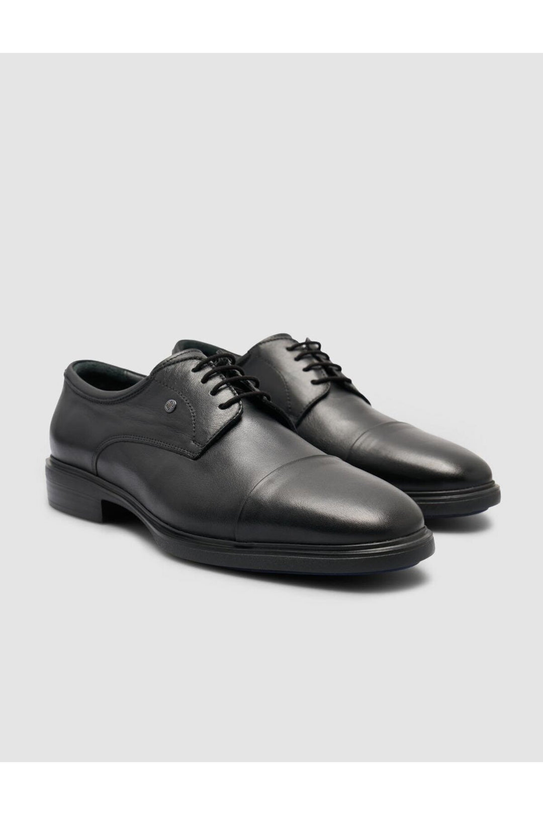 Cabani Shoes Chaussures classiques pour hommes en cuir véritable noir à bout ovale 100% - Multicolore