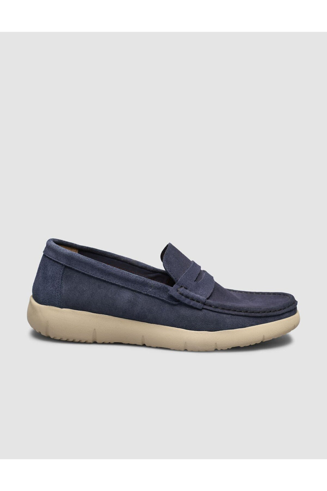 Cabani Shoes Bleu marine Cuir Véritable Chaussures Loafer pour Homme - Bleu marine