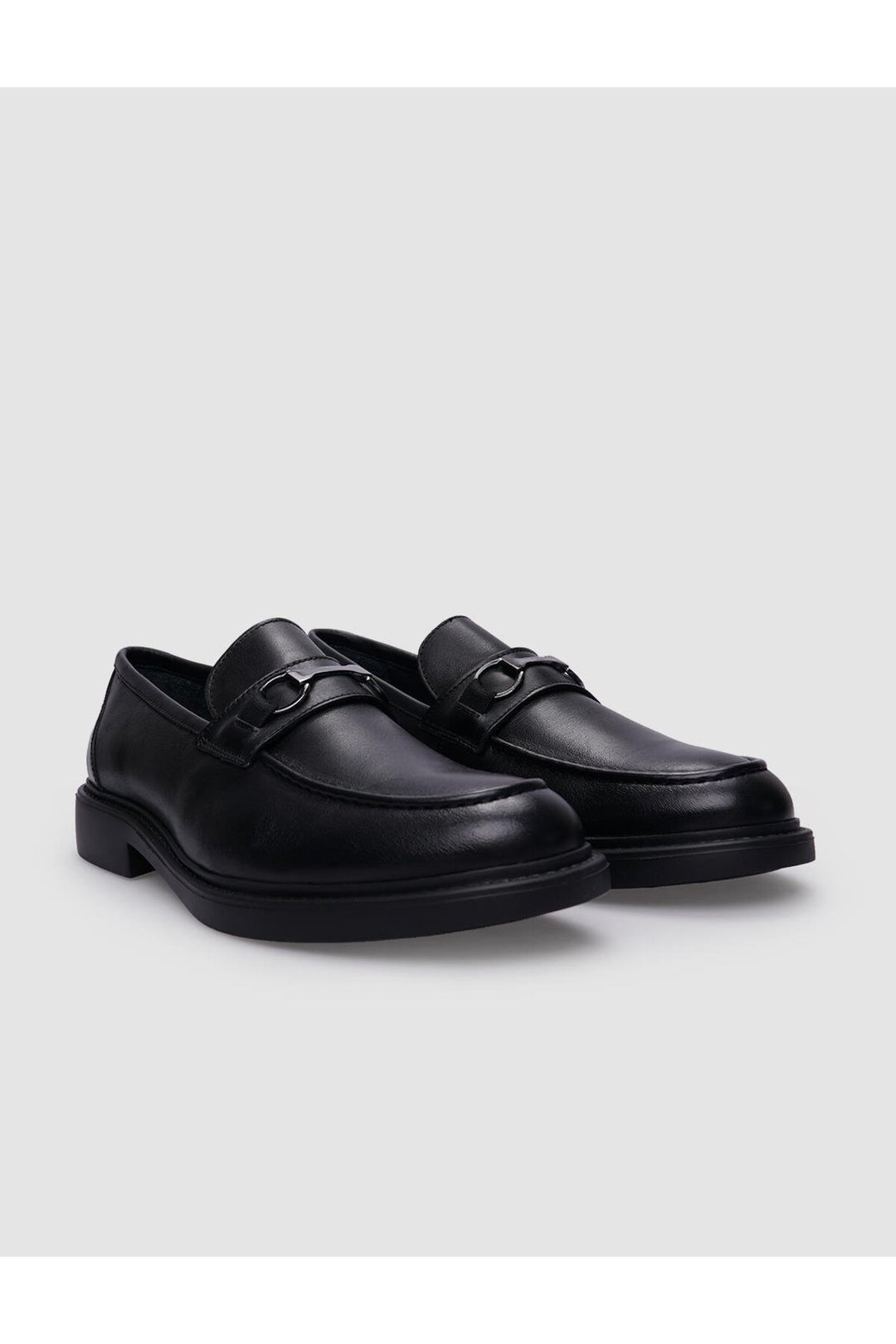 Cabani Shoes %100 Cuir véritable Mocassins pour hommes à boucle noire - Multicolore