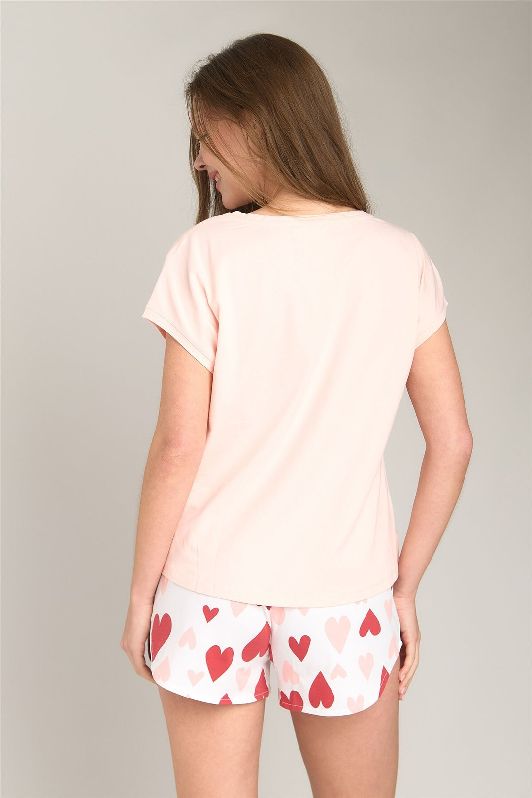 Lovely Things Ensemble de shorts sans manches LAMOUR Orme - Ensemble de pyjamas - Rose clair