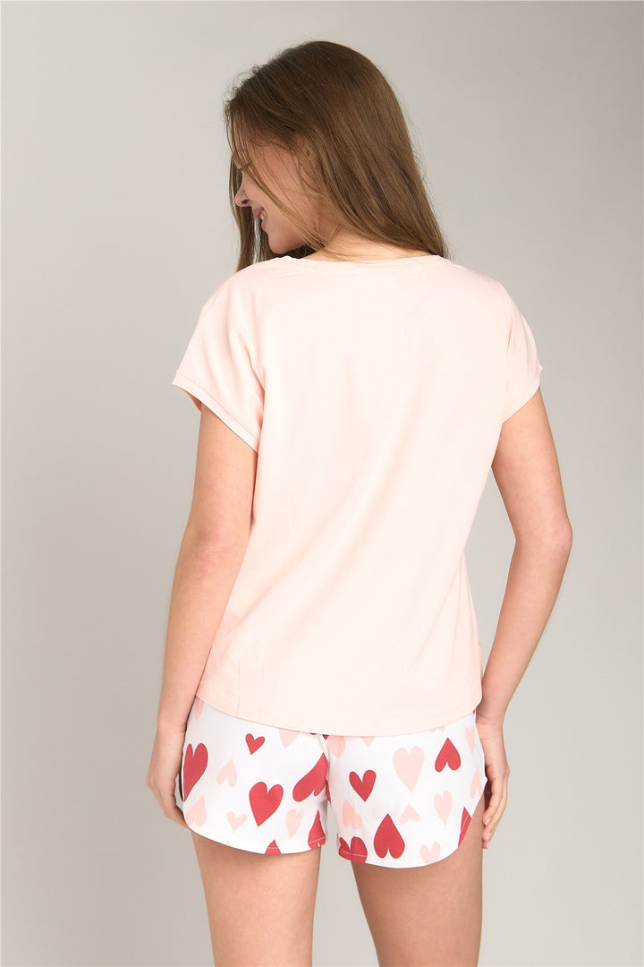 Lovely Things Ensemble de shorts sans manches LAMOUR Orme - Ensemble de pyjamas - Rose clair