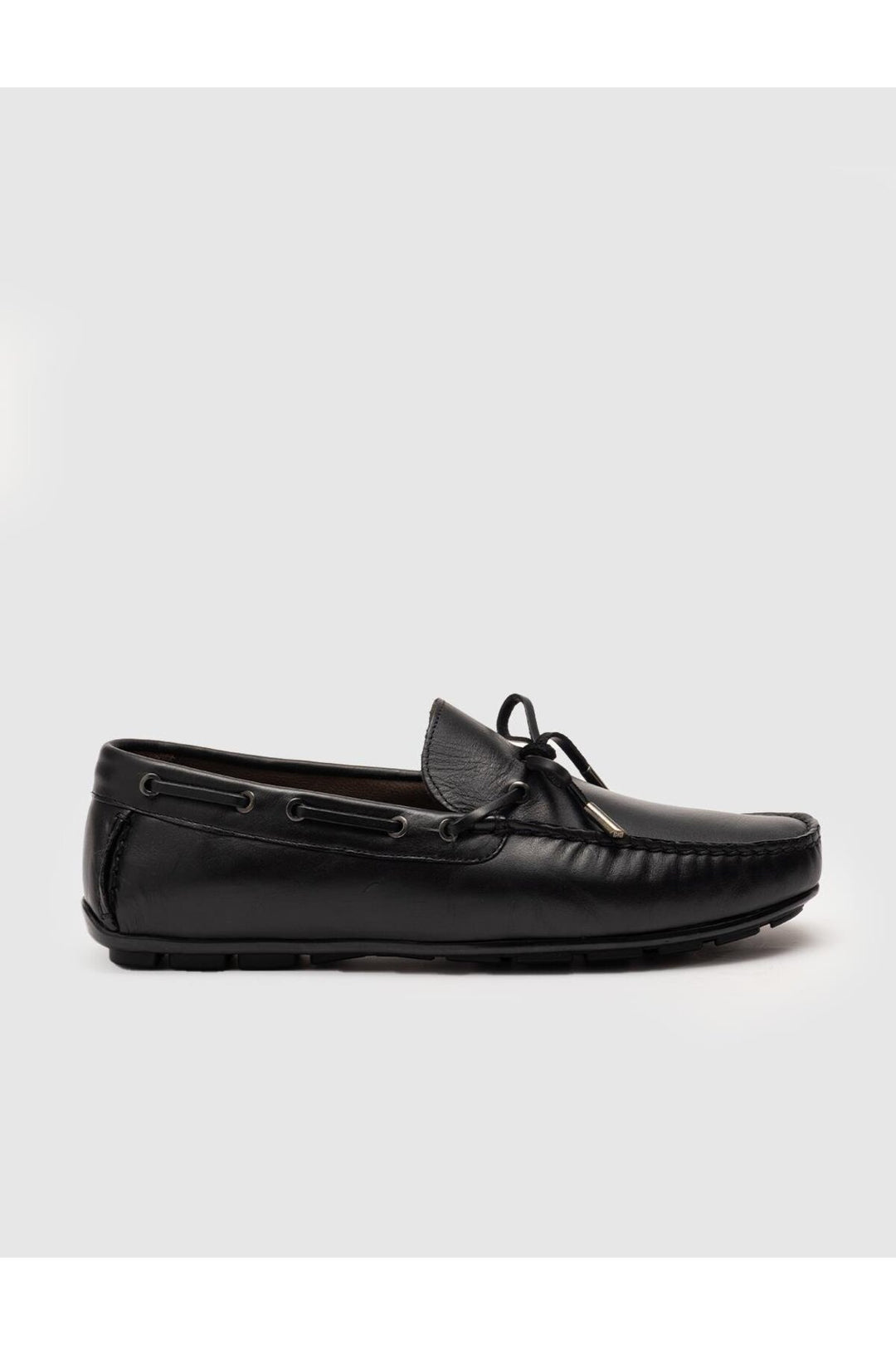 Cabani Shoes Doublure en cuir véritable noir pour homme mocassins - Noir