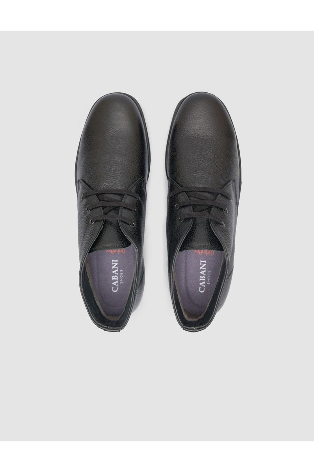 Cabani Shoes Bottines quotidiennes pour hommes en cuir véritable noir 100% - Multicolore