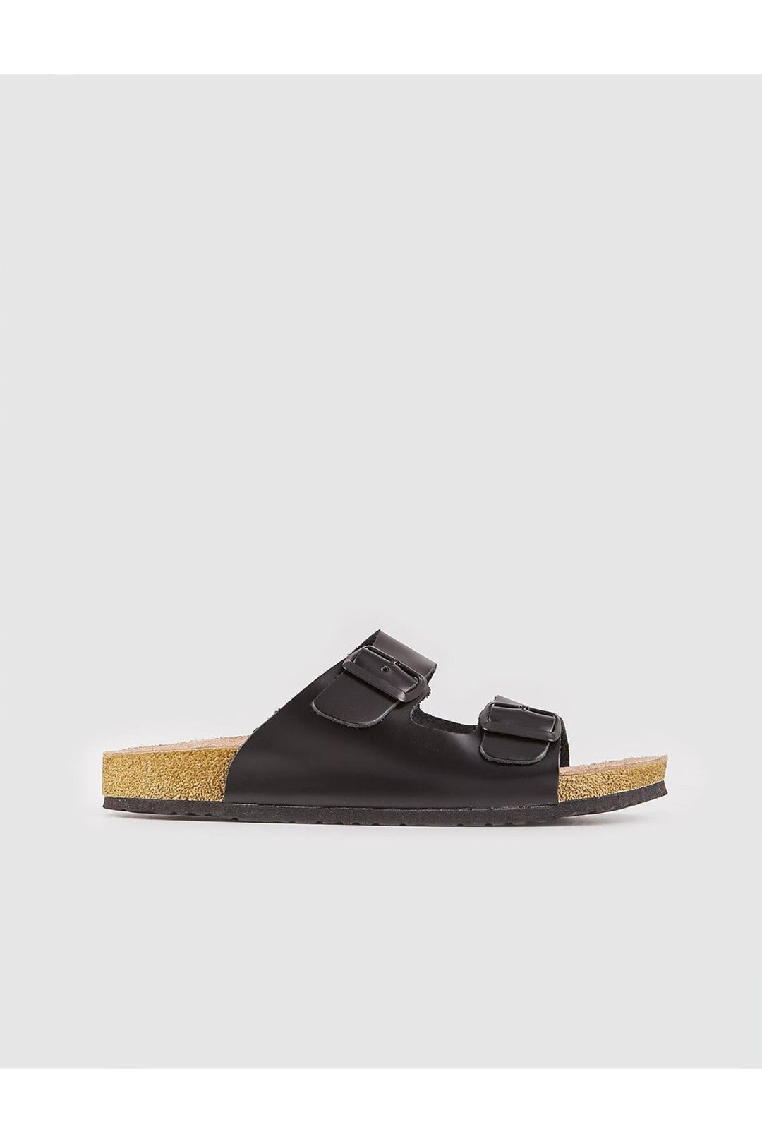 Cabani Shoes Sandales en cuir véritable noires pour femmes - Noir