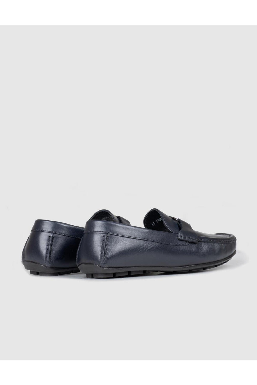 Cabani Shoes Chaussures de sport pour hommes en cuir véritable bleu marine - Bleu marine