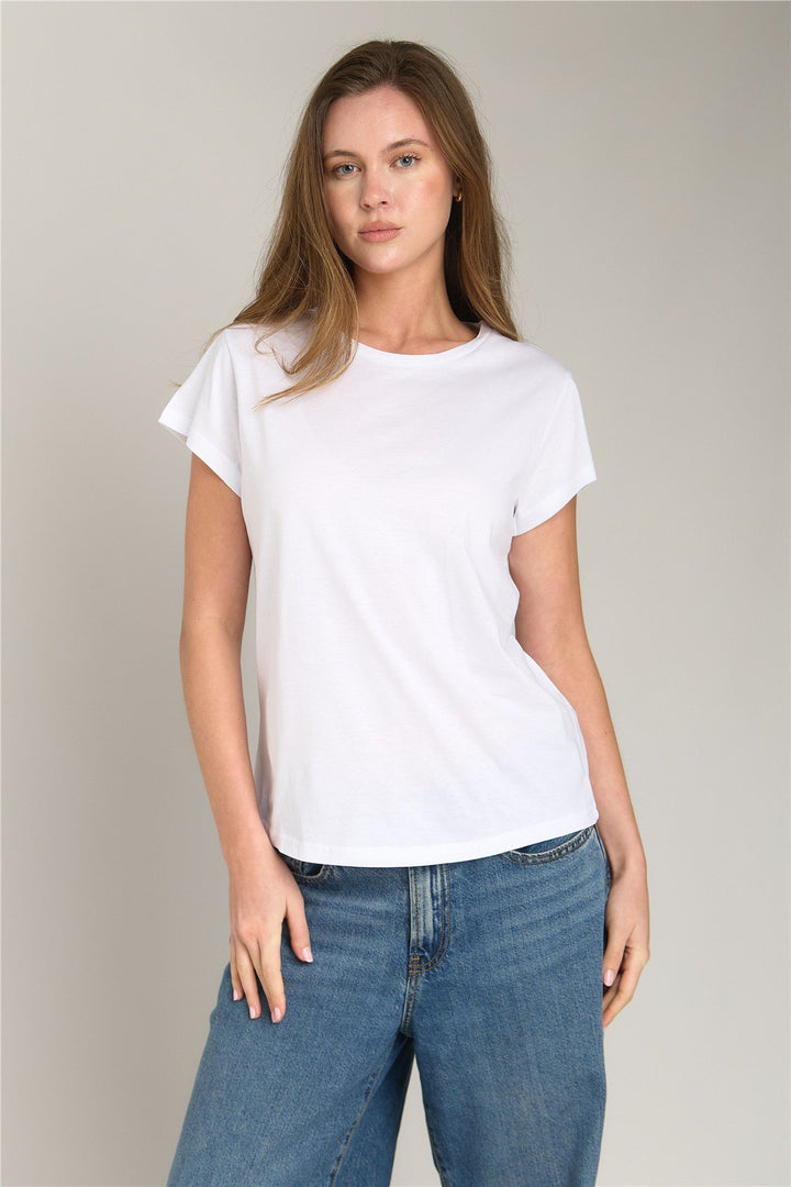 Lovely Things INA Basic T-shirt Vêtements supérieurs Haut de pyjama - Blanc