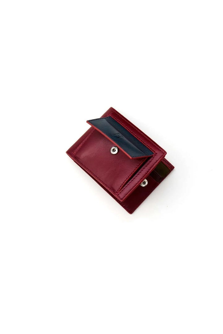 Helmbrook Portefeuille en cuir véritable pour homme Design de poche Multi-Baie RFID Protégé Rigby Bordeaux Bleu Marine