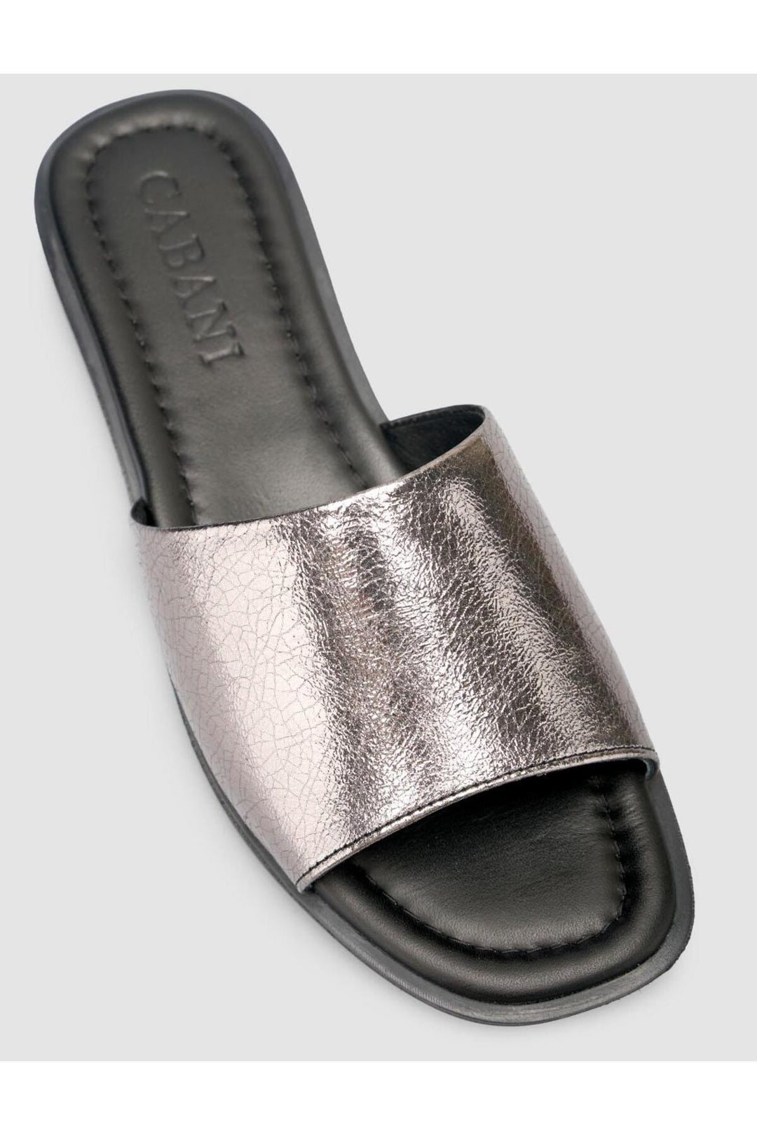 Cabani Shoes %100 Cuir véritable Sandales noires pour femmes - Multicolore