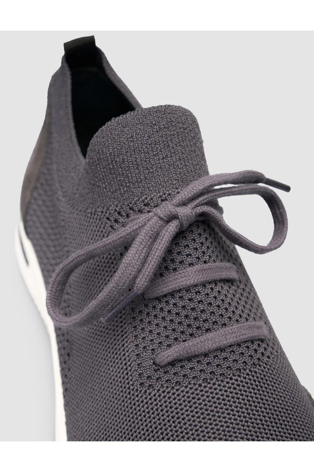 Cabani Shoes Chaussures de sport pour hommes en tricot gris avec lacets - Gris