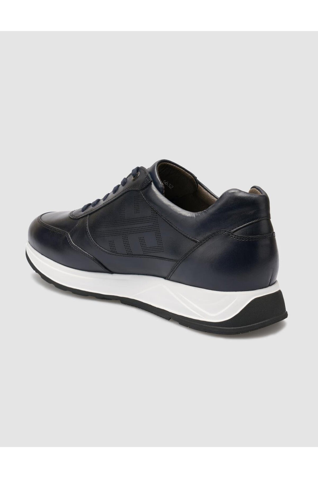 Cabani Shoes Seranar %100 Cuir Véritable Bleu marine Chaussures de Sport pour Hommes - Bleu marine
