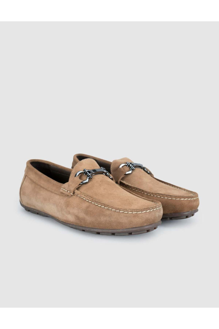 Cabani Shoes Mocassins pour hommes en cuir suédé tabac - Tabac