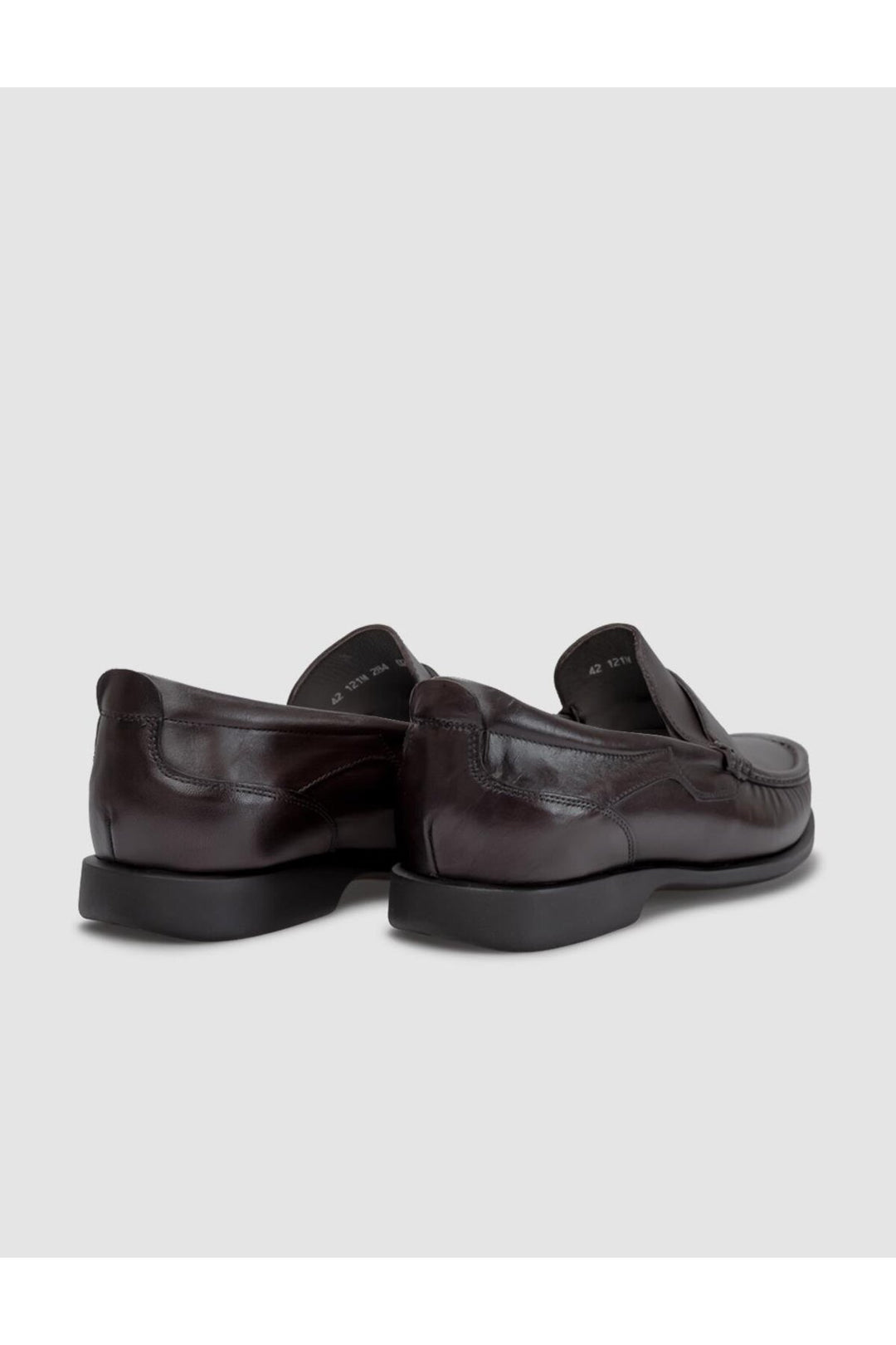 Cabani Shoes Mocassins pour hommes en cuir véritable marron - Marron