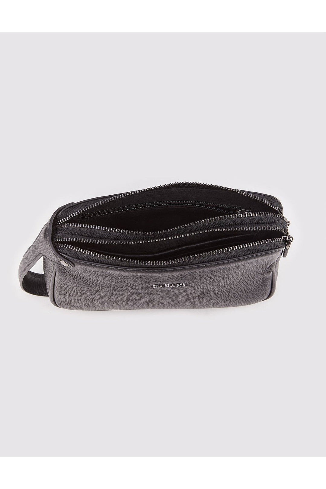 Cabani Shoes Sac à main en cuir véritable noir - Noir