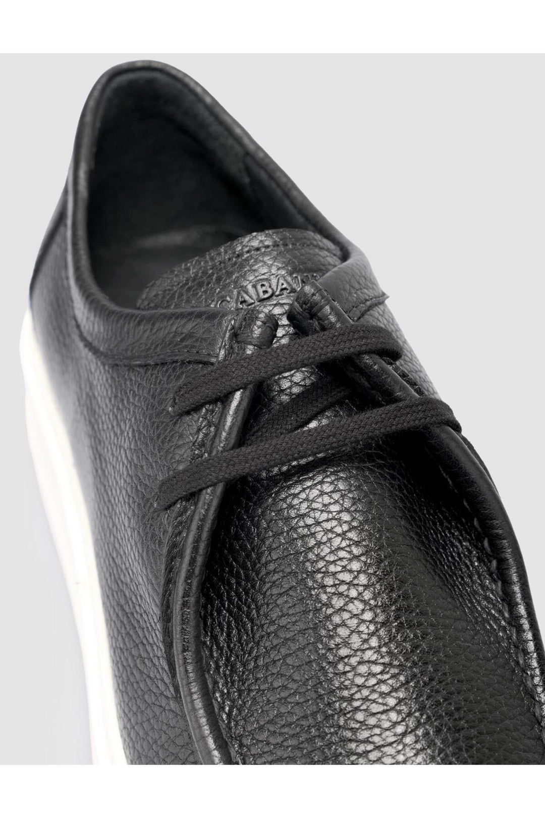 Cabani Shoes Chaussures de ville pour hommes en cuir véritable noir 100% - Noir